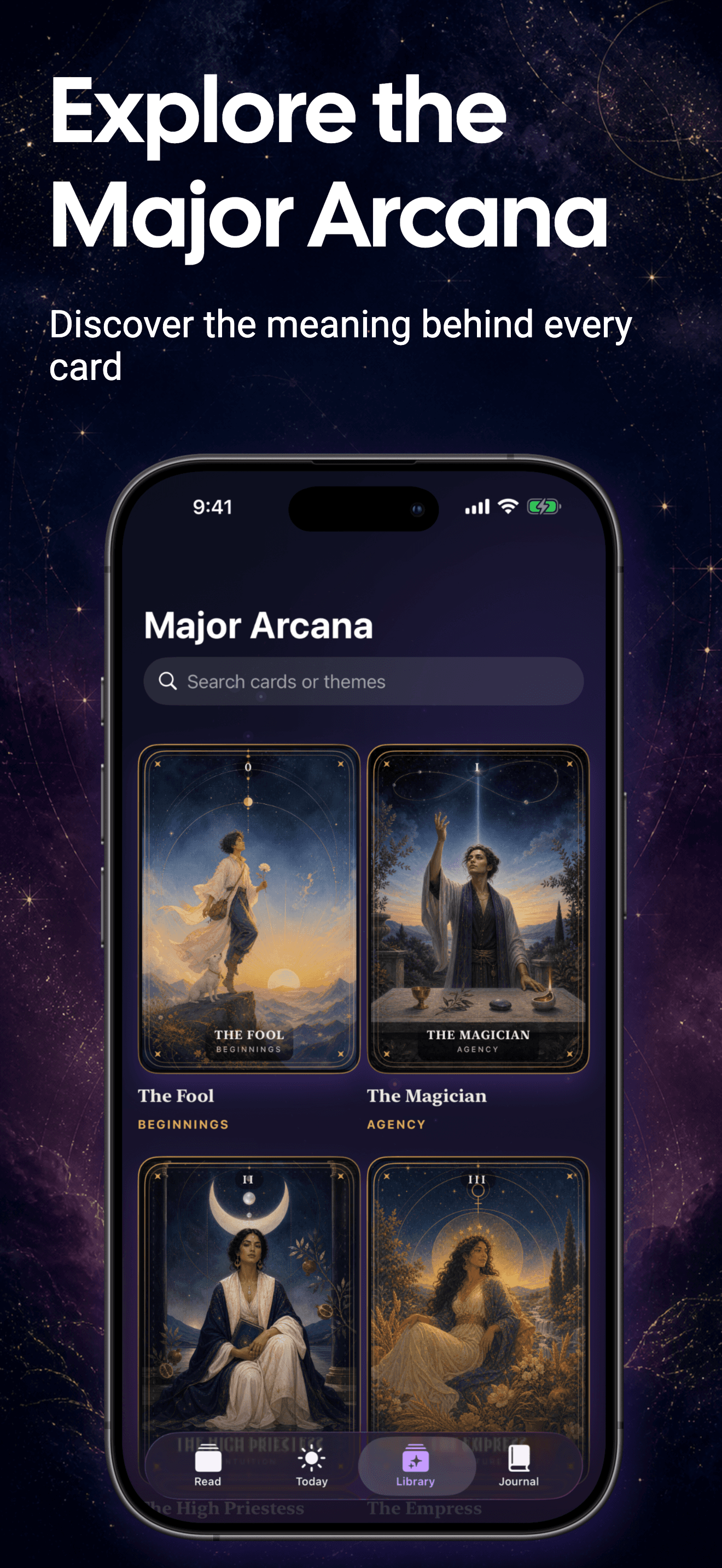 Lenora Major Arcana card library