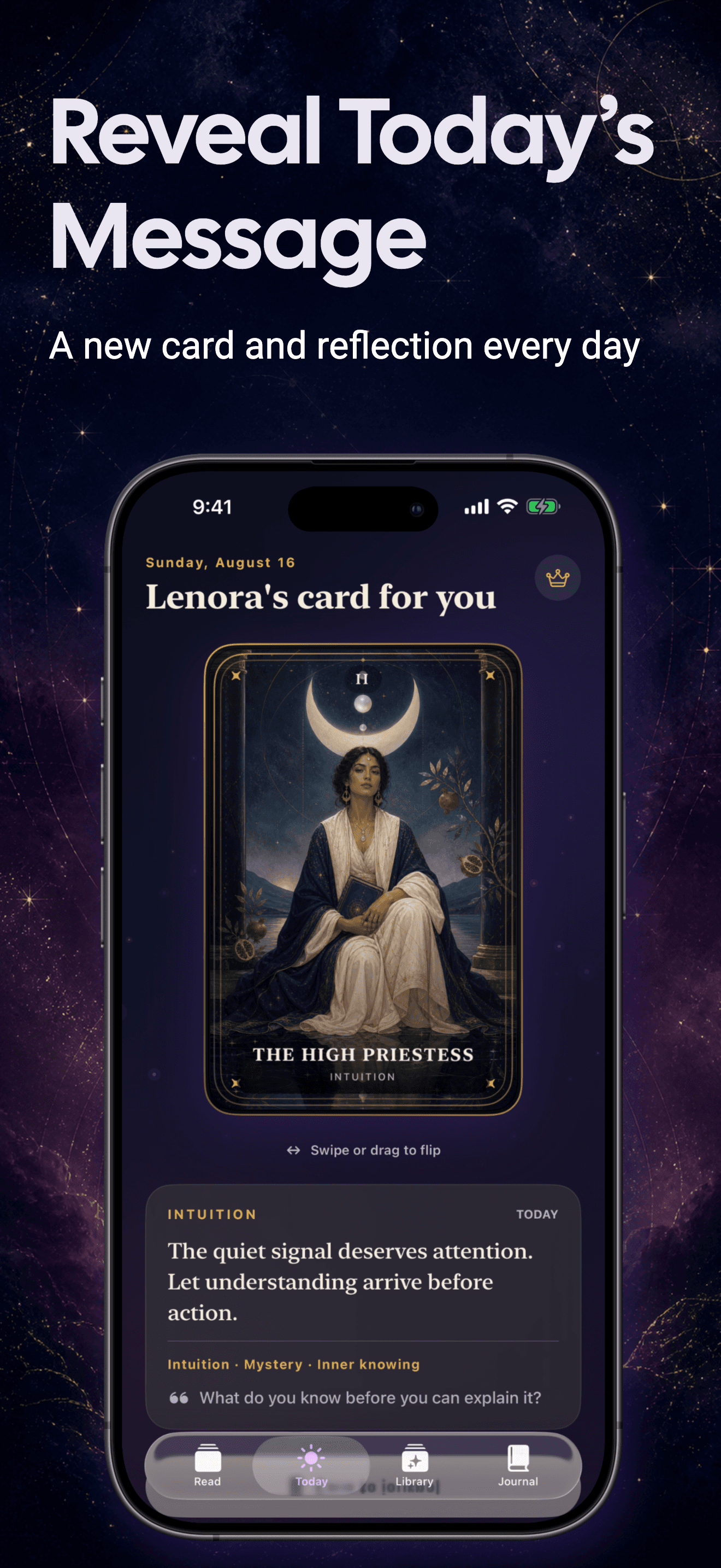 Lenora daily tarot card and reflection