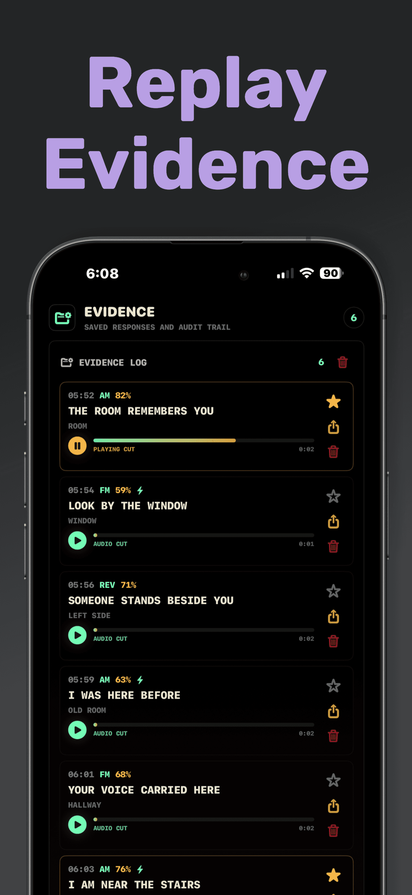SpiritBox saved evidence replay